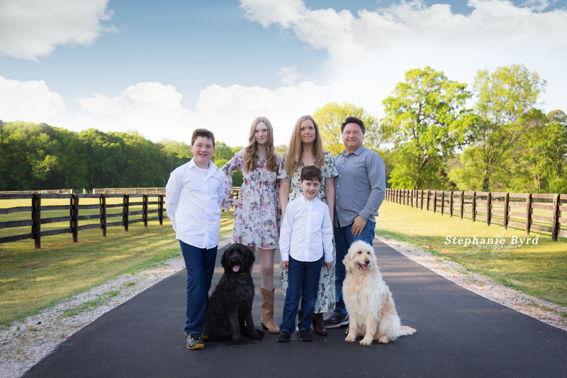 Family Session at Sugg Farm at Bass Lake with Pups