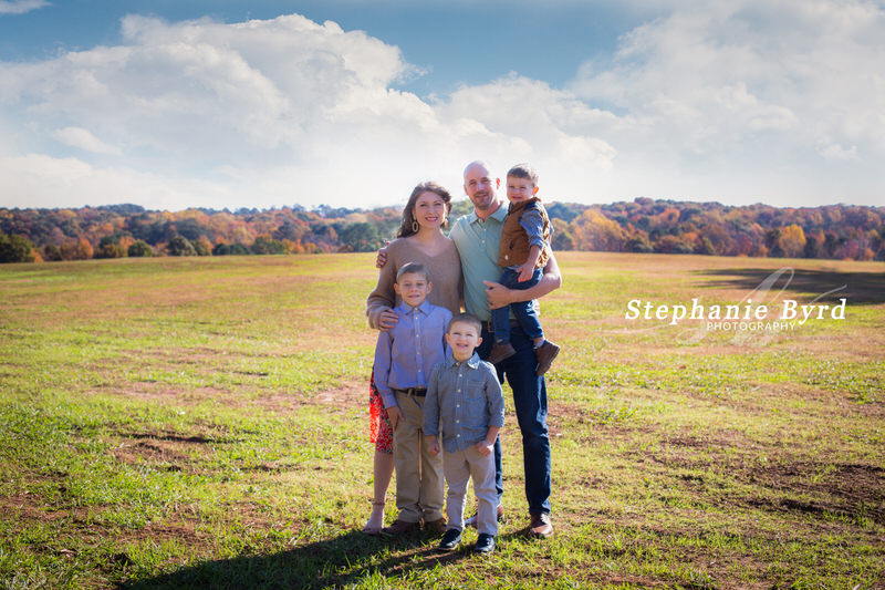 Fall Family Session at Sugg Farm at Bass Lake Park Holly Springs