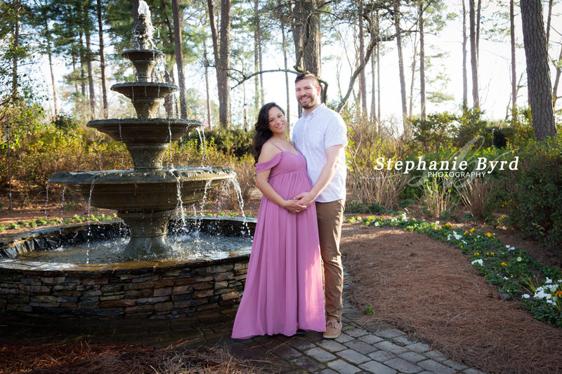 Early Spring Maternity Session at WRAL Gardens